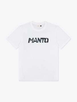 MANTO t-shirt METAL LOGOTYPE white