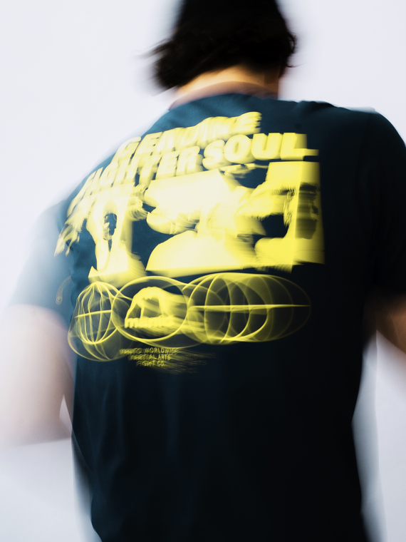 MANTO t-shirt FIGHTER SOUL navy blue