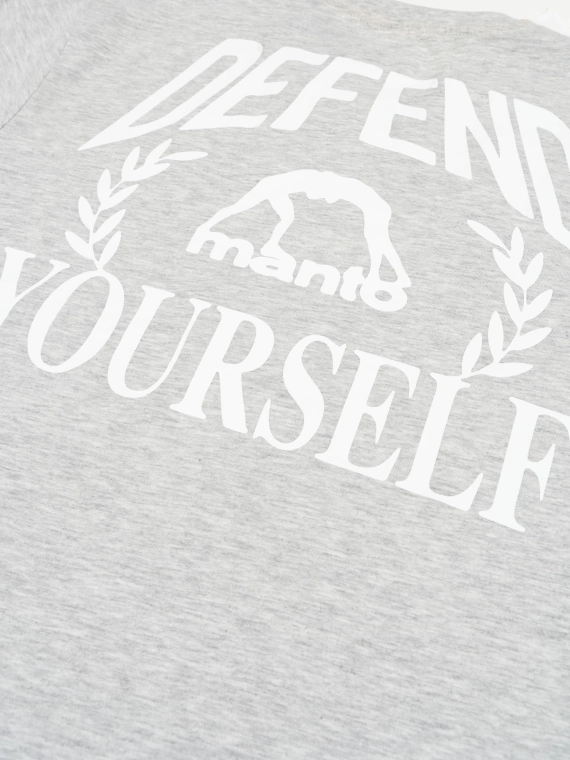 MANTO t-shirt DEFEND 25 heather gray