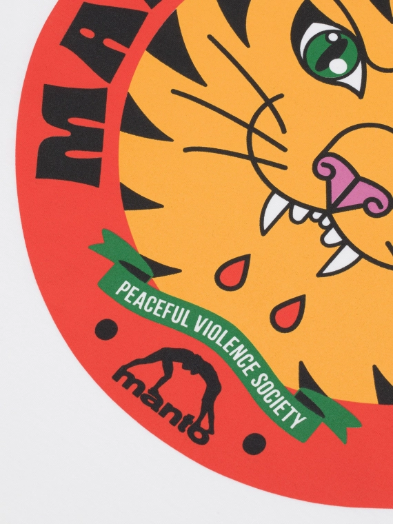 MANTO t-shirt WORLDWILD white