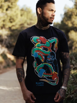 MANTO x Panku t-shirt STRUGGLE schwarz