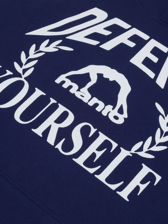 MANTO hoodie DEFEND navy blue