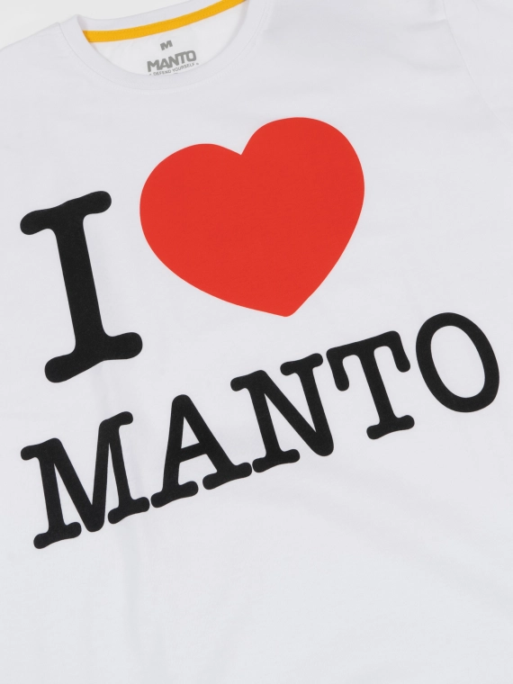 MANTO t-shirt I LOVE MANTO white