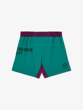 MANTO fight shorts SOCIETY green