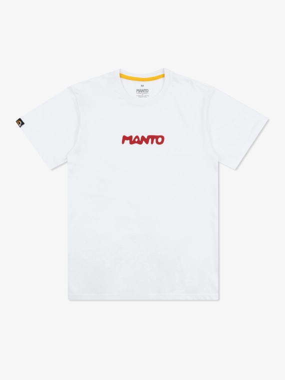 MANTO t-shirt TRACE white