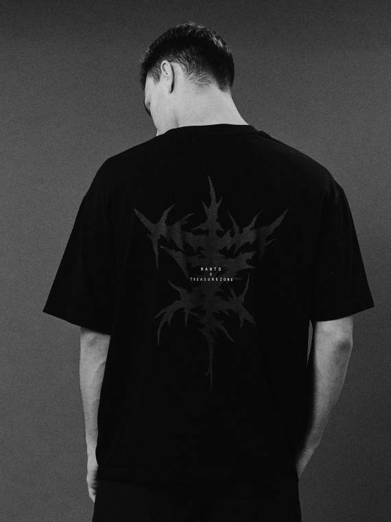 MANTO t-shirt TREASURE ZONE OVERSIZE schwarz