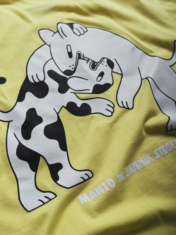 MANTO t-shirt DOGS gelb