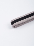 MANTO kids belt BJJ TAG gray with black stripe