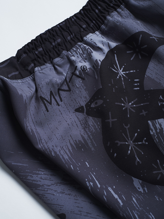 MANTO fight shorts LIVINGS gray
