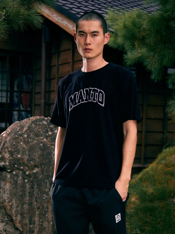 MANTO t-shirt VARSITY 25 schwarz onyx