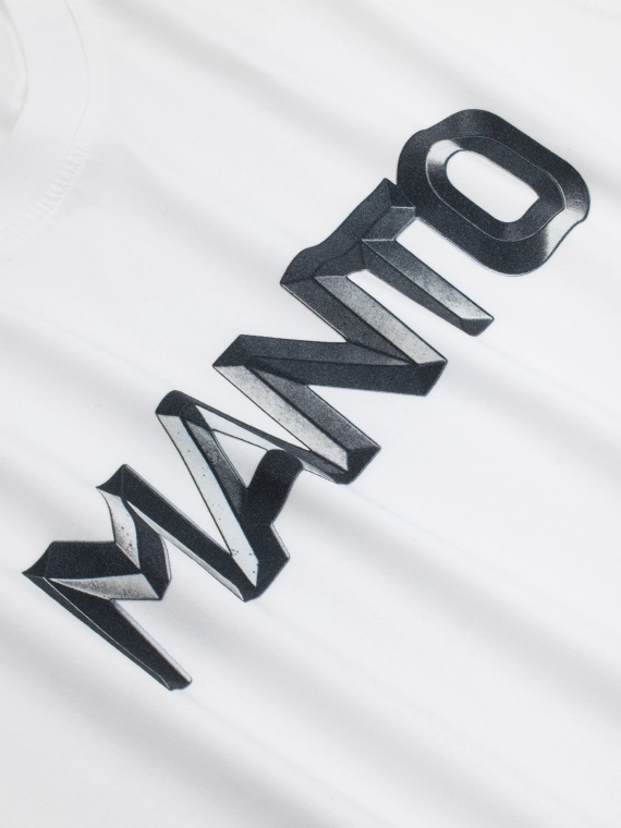 MANTO t-shirt METAL LOGOTYPE white