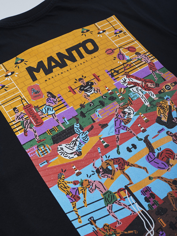 MANTO t-shirt  GYM 2.0 black