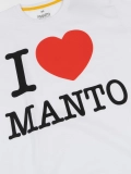MANTO t-shirt I LOVE MANTO white