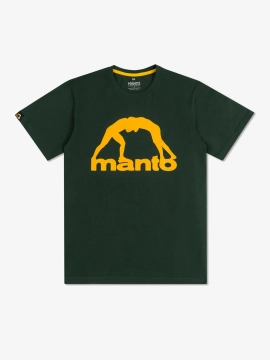 MANTO t-shirt VIBE 25 pine green-yellow