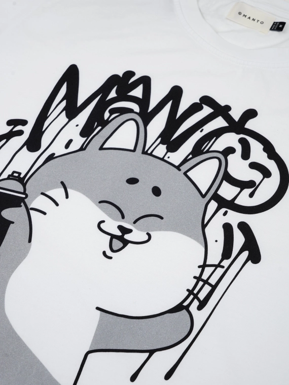 MANTO t-shirt DEBZA white