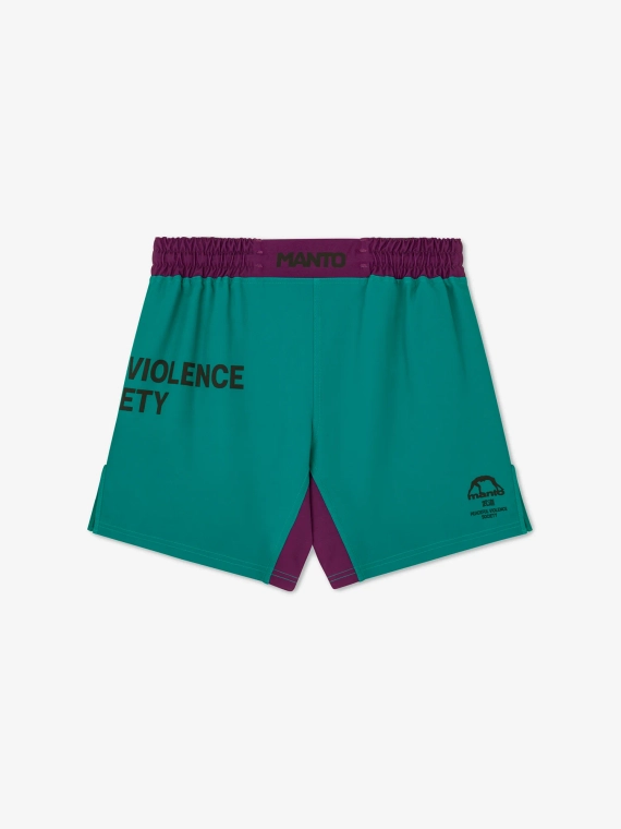MANTO fight shorts SOCIETY green