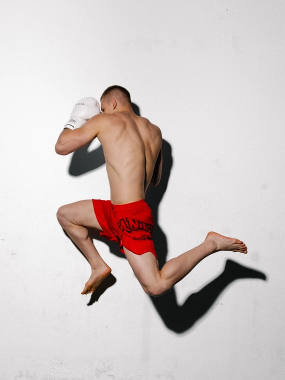MANTO boxing trunks VARSITY red