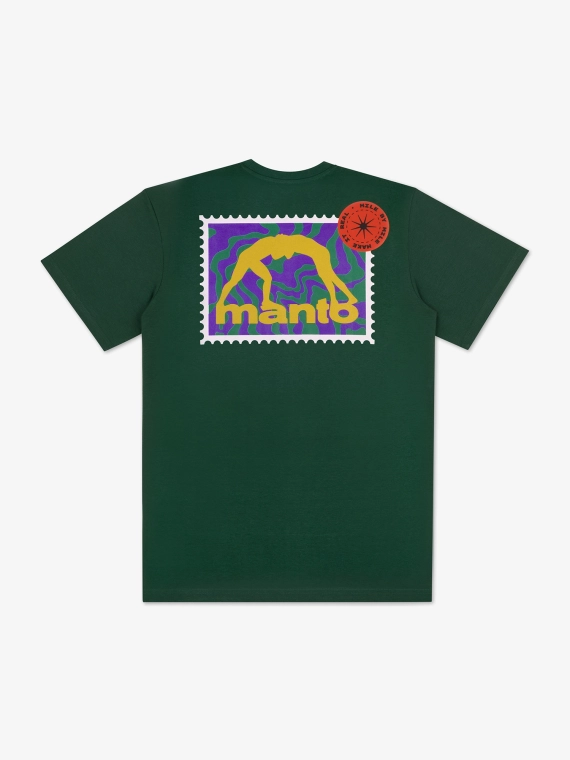 MANTO t-shirt STAMP 25 kieferngrün