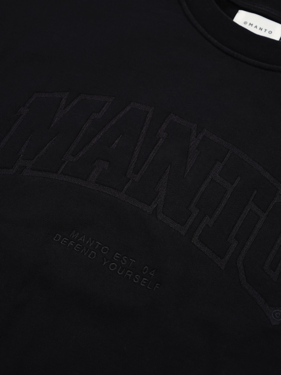 MANTO crewneck VARSITY black