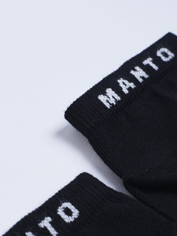 MANTO Socken LOGO schwarz