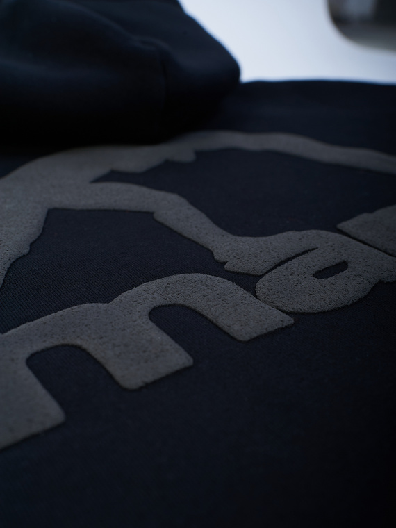 MANTO hoodie LABEL OVERSIZE schwarz