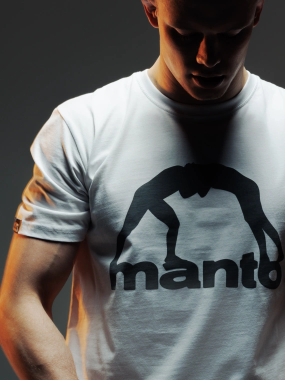MANTO t-shirt VIBE 25 white-grey
