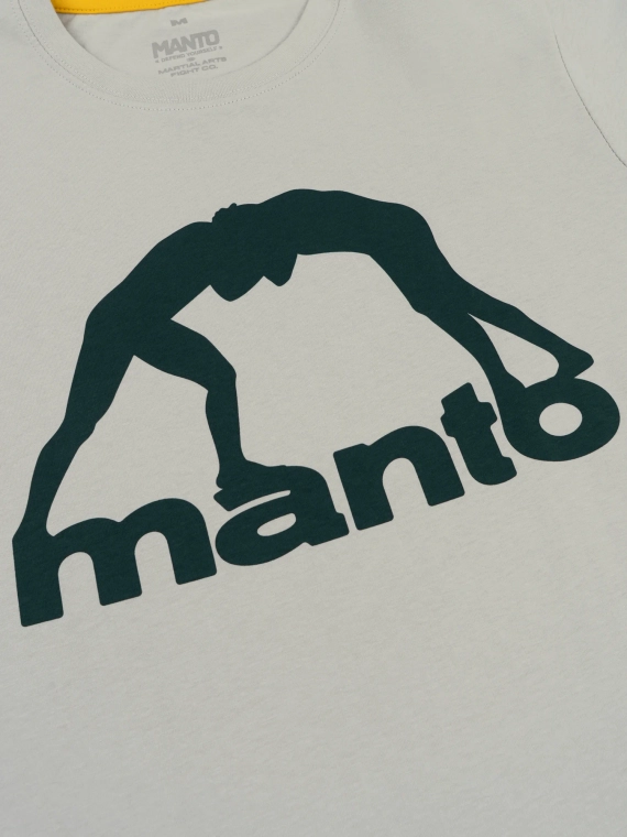 MANTO t-shirt VIBE 25 hellgrau–dunkelgrun