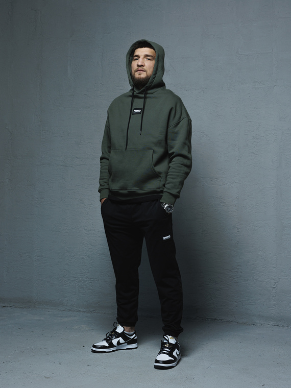 MANTO hoodie LABEL OVERSIZE khaki