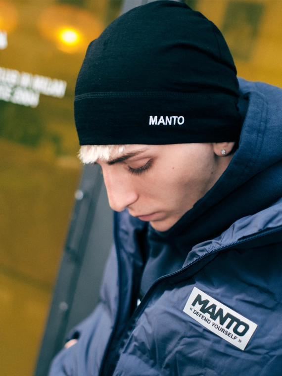 MANTO skullcap beanie BASE black