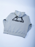 MANTO hoodie LABEL OVERSIZE heather gray 
