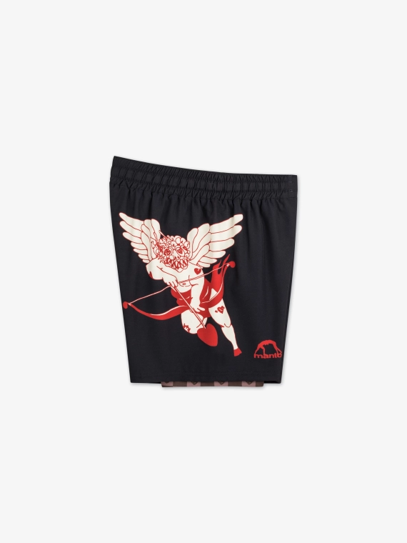 MANTO fight shorts TUFF LUV black