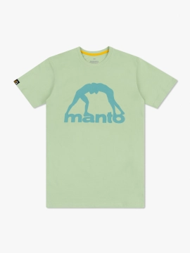 MANTO t-shirt VIBE 25 mint green-azure
