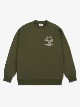 MANTO crewneck SOCIETY  khaki