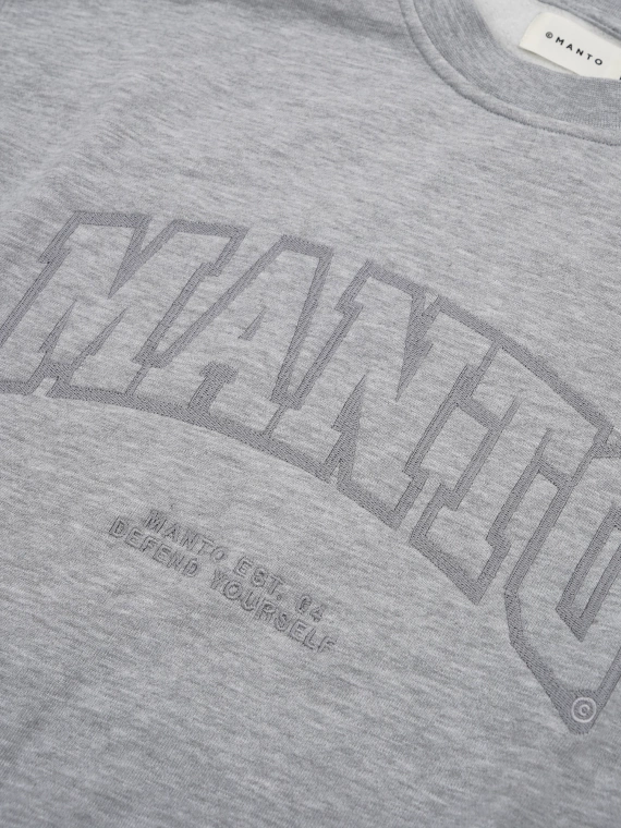 MANTO crewneck VARSITY  grau