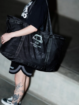 MANTO  mesh bag SOCIETY black