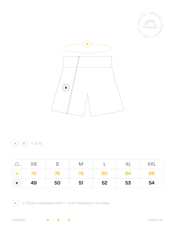 MANTO  hybrid boxing trunks TREASURE ZONE 