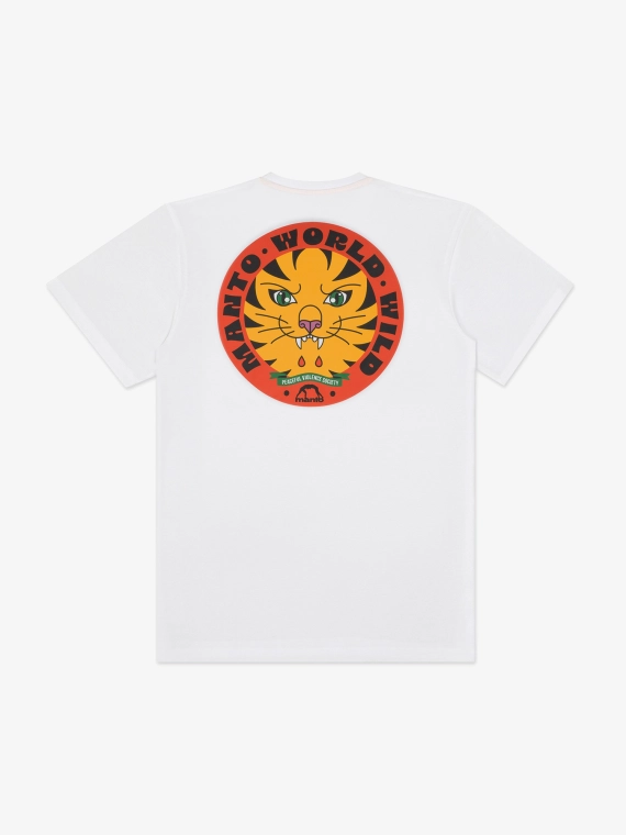 MANTO t-shirt WORLDWILD white