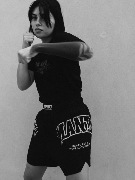 MANTO boxing trunks VARSITY schwarz