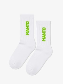 MANTO Socken LOGOTYPE 25 weiss