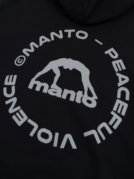 MANTO hoodie LABEL 25 OVERSIZE black