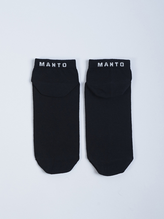 MANTO Socken LOGO schwarz