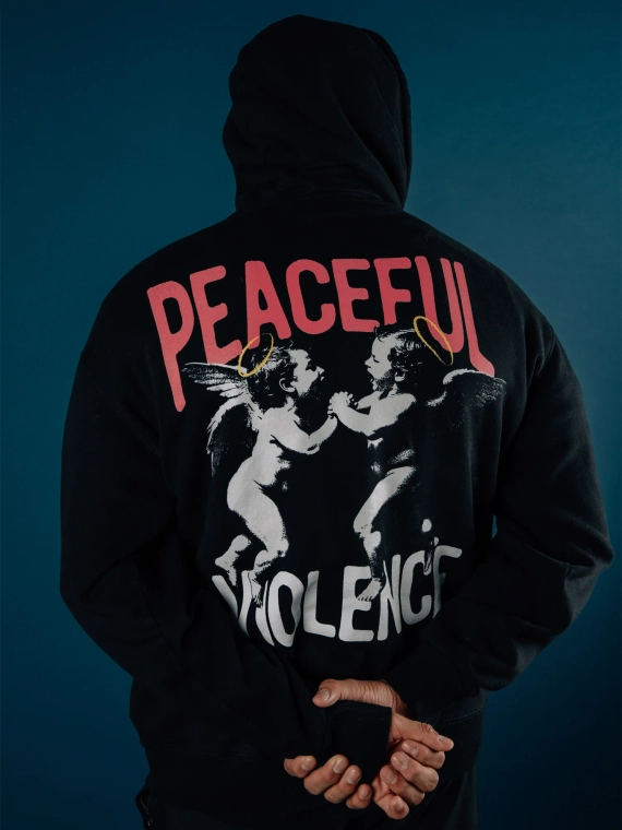 MANTO hoodie ANGELS black