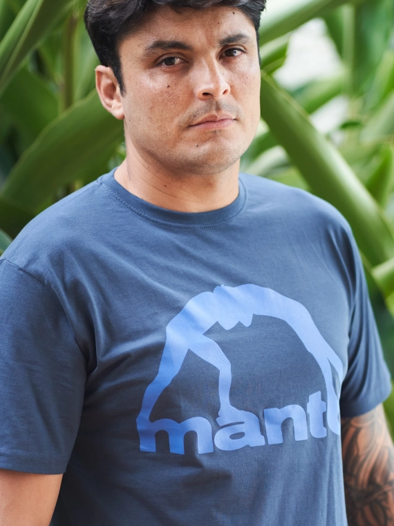 MANTO t-shirt VIBE 25 navy blue-blue 