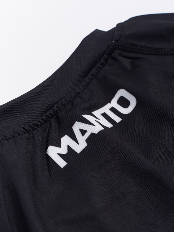 MANTO rashguard LOGO schwarz/weiss