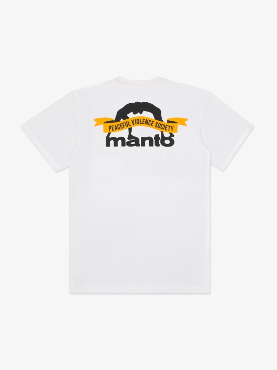 MANTO t-shirt RIBBON white