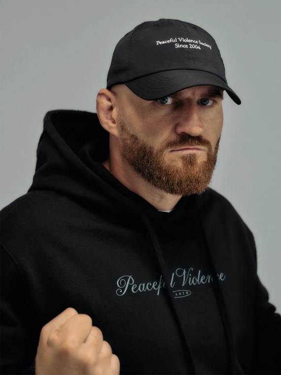 MANTO hoodie PEACEFUL VIOLENCE black