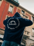 MANTO hoodie LABEL 25 OVERSIZE navy blue
