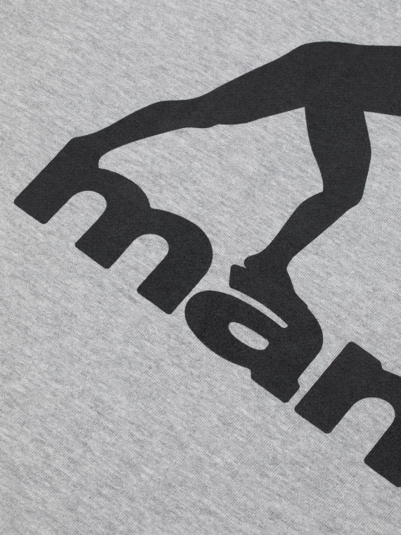 MANTO hoodie PEACEFUL VIOLENCE heather gray