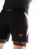 MANTO fight shorts TUFF LUV black