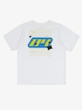MANTO t-shirt RACING OVERSIZE white